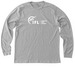 Indiana Free Library Logo (Front & Back), a Athletic Heather Premium Long Sleeve Tee