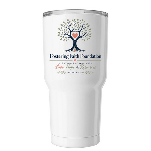 Matthew 17:20, a White Insulated Tumbler