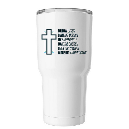 FBCF Students trumbler, a White Insulated Tumbler
