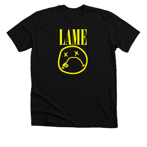 LAME, a Solid Black Blend Premium Unisex Tee
