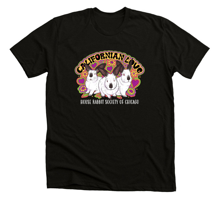 Cali Love in black&nbsp;, a Solid Black Blend Premium Unisex Tee