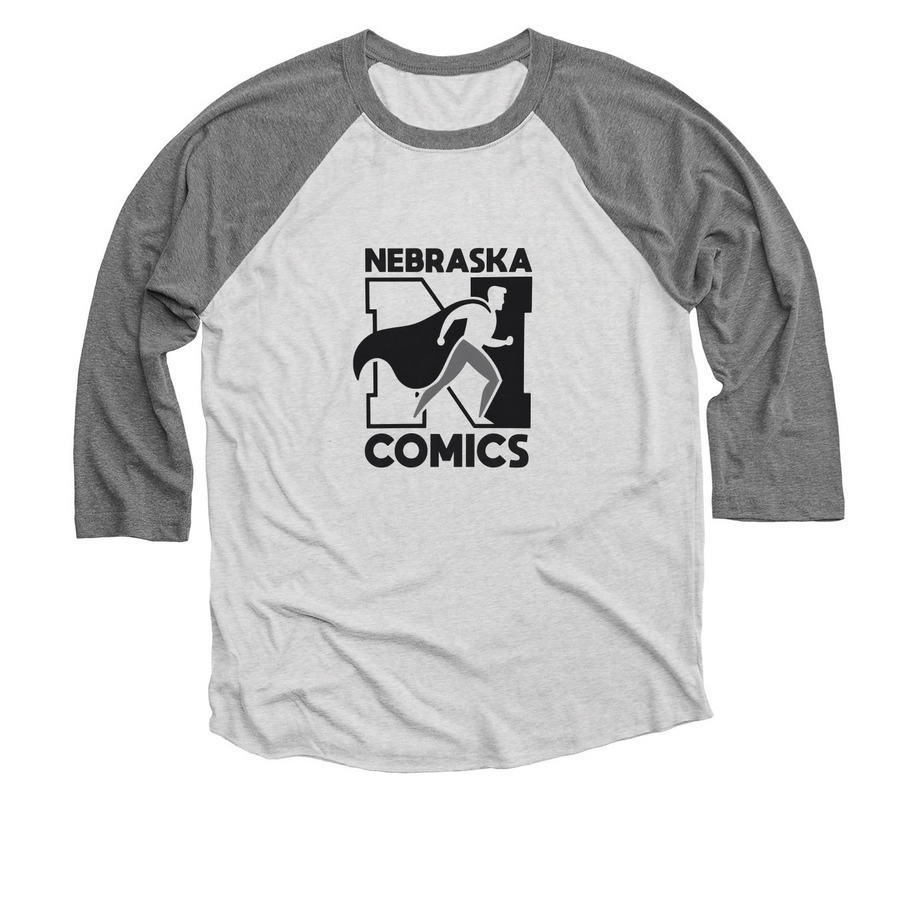 3/4 Baseball Tee, a Premium Heather and Heather White 3/4 Sleeve Baseball Tee