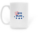 NOVEMBER IS COMING VOTE BLUE Cup, a White Large Coffee Mug (back-view)