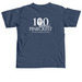 Pinecrest 100 Official Logo, a Midnight Comfort Colors Unisex Tee (back-view)