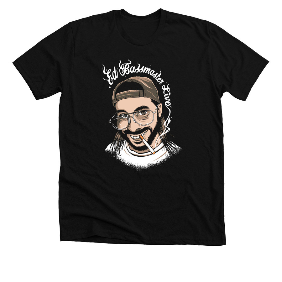 Ed Bassmaster Live, a Solid Black Blend Premium Unisex Tee