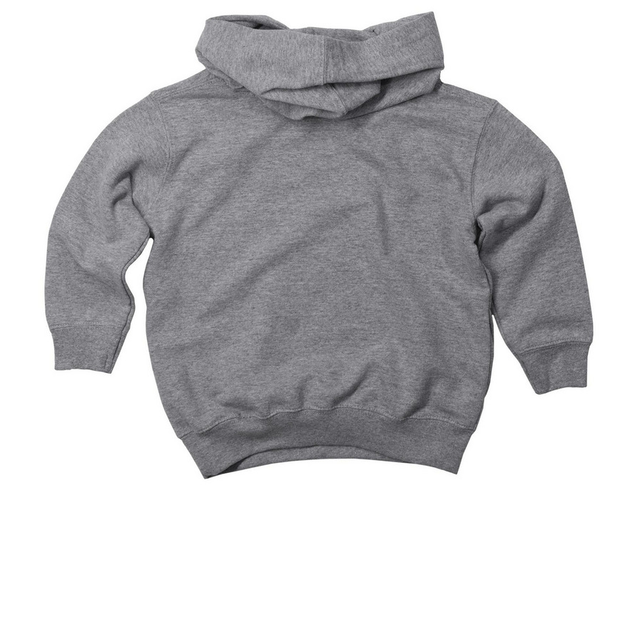 My Dad's Ride, a Granite Heather Toddler Pullover Hoodie (back-view)