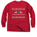Dashing Through the Books-Red, a Red Classic Long Sleeve Tee