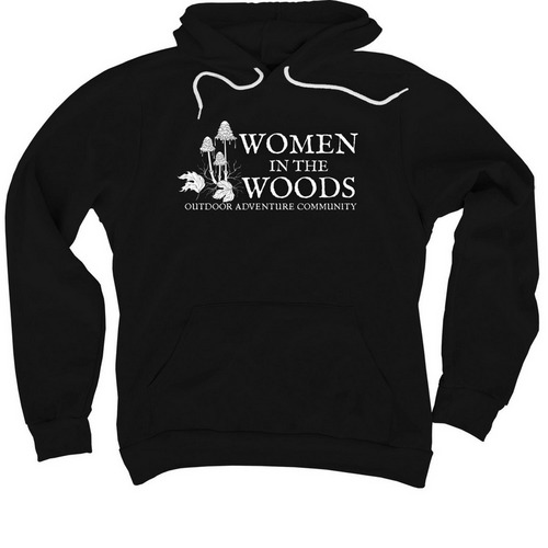 Women in the Woods Official Hoodie, a Black Premium Pullover Hoodie