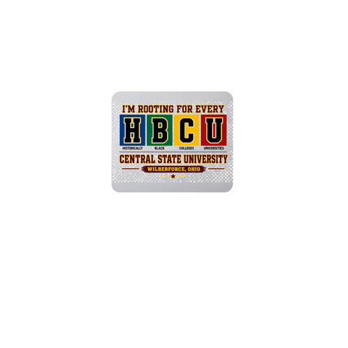 HBCU MOUSE PAD, a White Full Color Mouse Pad