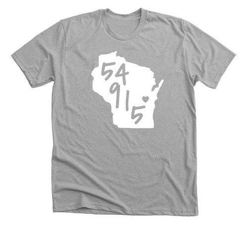 54915 Love, a Athletic Heather Premium Unisex Tee