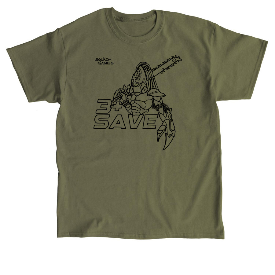 +3 Save, a Military Green Classic Unisex Tee