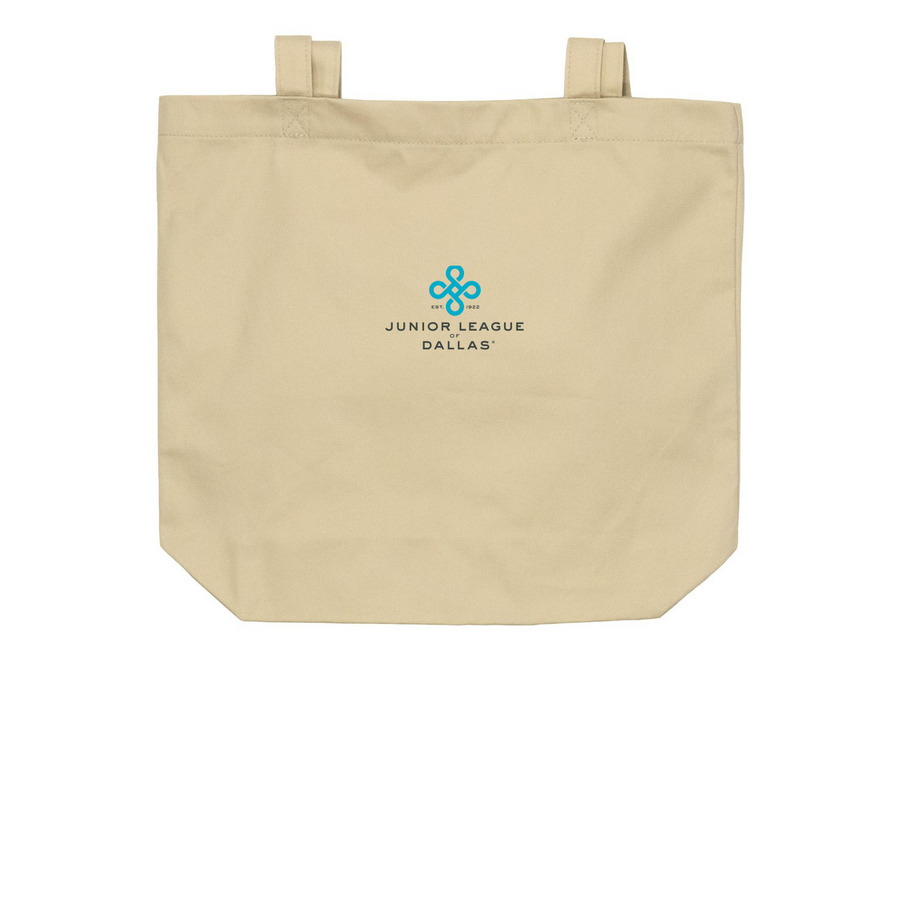 JLD Logo Tote Bag, a Oyster Organic Cotton Tote Bag