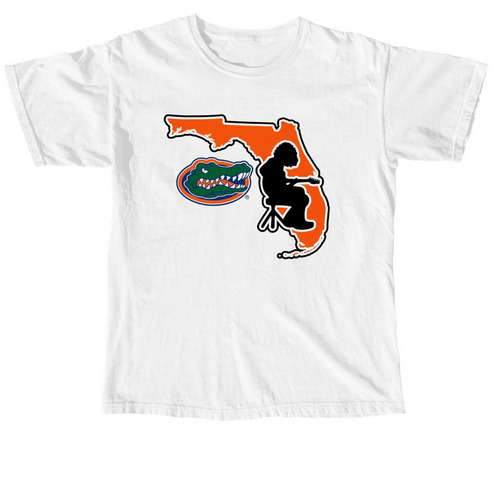 Gainesville Mikey Tee, a White Comfort Colors Unisex Tee