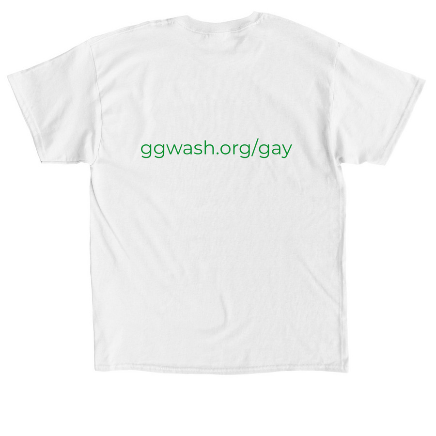 Gayer Gayer Washington, a White Classic Unisex Tee (back-view)