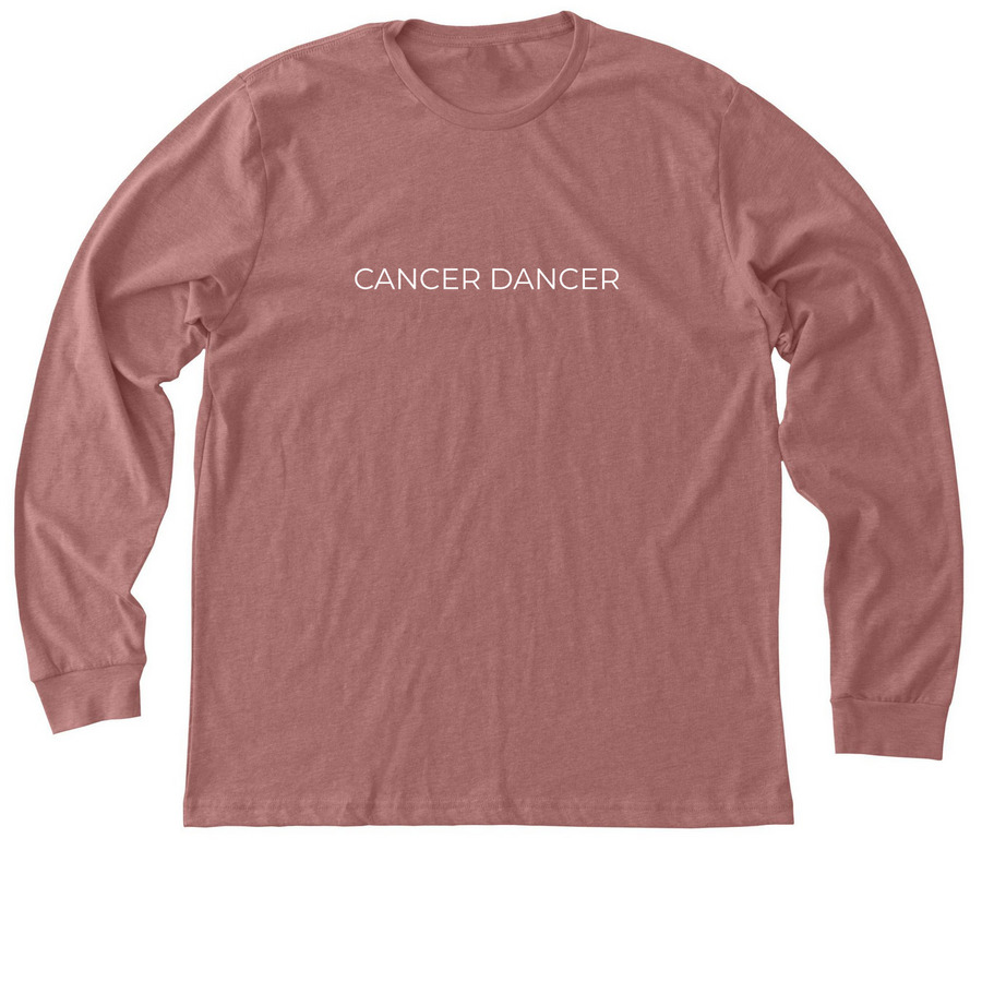 Cancer Dancer Tees, a Heather Mauve Premium Long Sleeve Tee