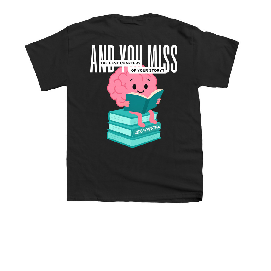 2026 AFSP Suicide Prevention Fundraiser, a Black Youth Unisex Tee (back-view)