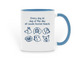 DOTD Mug, a Light Blue Two-Tone Ceramic Mug