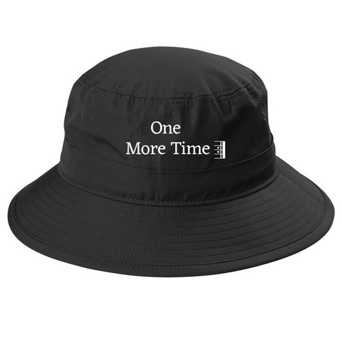One More Time (Hats), a Black Printed UV Bucket Hat