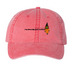 Just a Witch Edition, a Red Printed Pigment Dye Baseball Cap