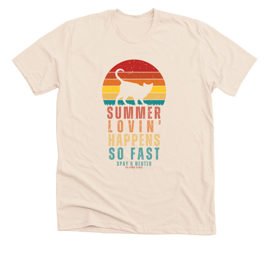 Summer Lovin' - Tees & Tanks, a Heather Soft Cream Premium Unisex Tee
