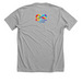 Spectrum and Chaos&nbsp;, a Athletic Heather Premium Unisex Tee (back-view)