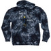 Purposeful Motor Promoter, a Black Tie Dyed Pullover Hoodie