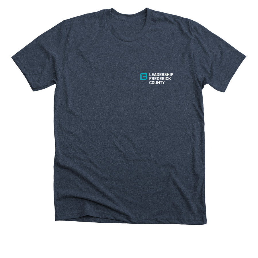 LFC:&nbsp;Learn, Explore, Focus, Contribute..., a Heather Midnight Navy Premium Unisex Tee