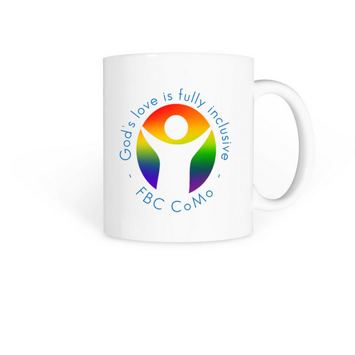 Rainbow Mug, a White Coffee Mug