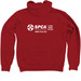 SPCA International, a Red Zip Up Hoodie (back-view)