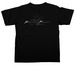 Heart/Mountain, a Black Comfort Colors Unisex Tee (back-view)