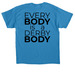 FRD Disability Pride, a Sapphire Classic Unisex Tee (back-view)