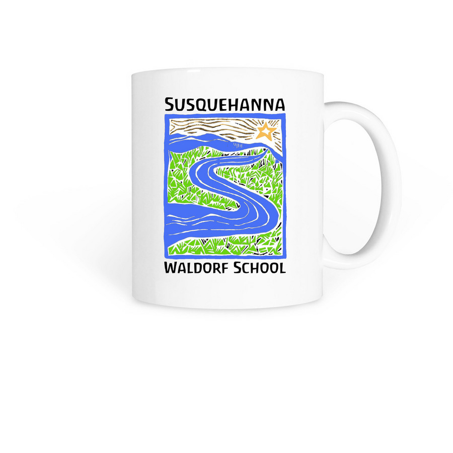 SWS River-Logo Mug, a White Coffee Mug