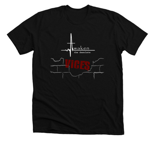 Vices, a Solid Black Blend Premium Unisex Tee