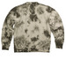 Psychedlic Snails and Swirls, a Olive Tie Dye Crewneck Sweatshirt (back-view)