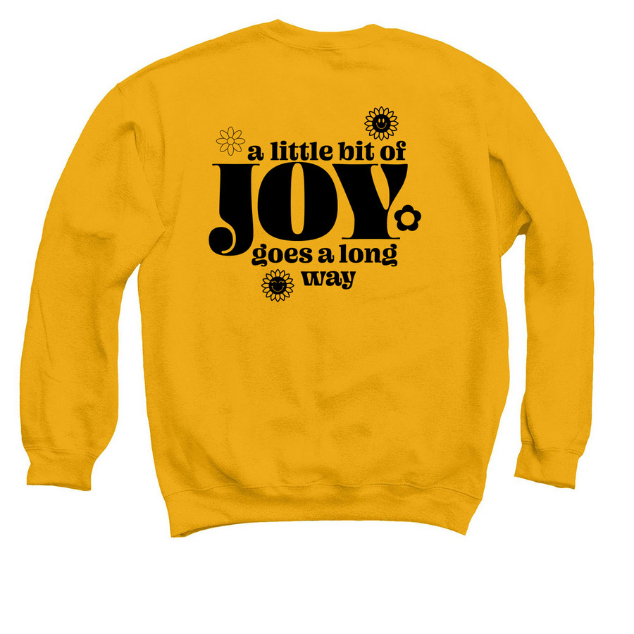 Happy Camper Merch, a Gold Crewneck Sweatshirt (back-view)