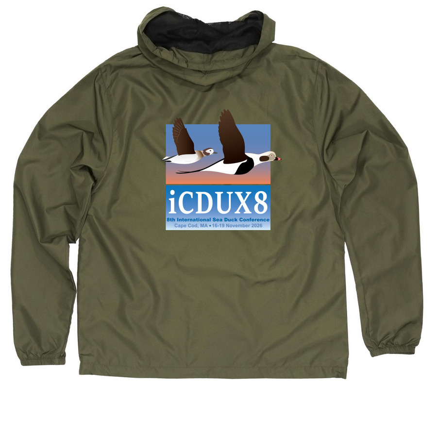 iCDUX8: Windbreaker, a Army Quarter-Zip Windbreaker (back-view)