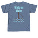 Walk on Water, a Blue Jean Comfort Colors Unisex Tee (back-view)
