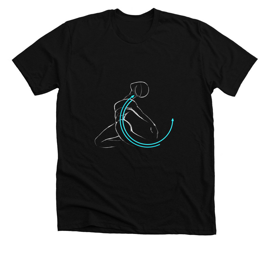 The Logo, a Solid Black Blend Premium Unisex Tee
