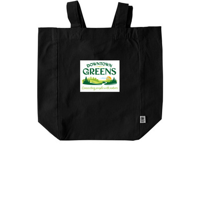 Downtown Greens Totes, a Black Recycled Cotton Tote Bag