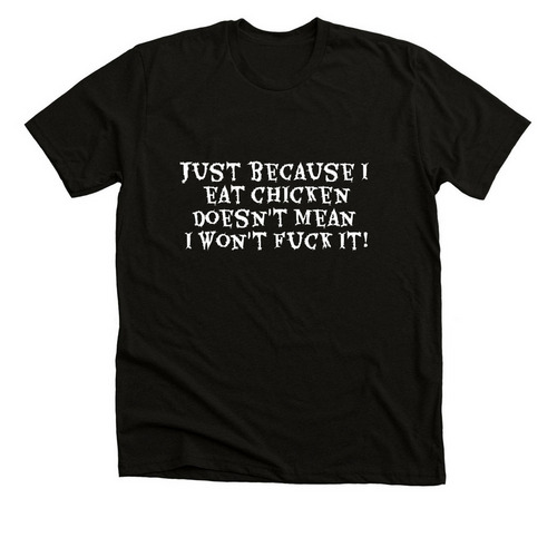 Chicken, a Solid Black Blend Premium Unisex Tee