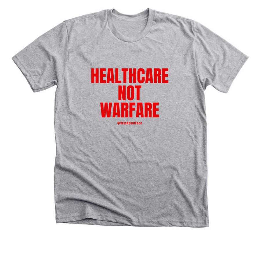 Veterans Against Fascism, a Athletic Heather Premium Unisex Tee