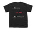 INSANEKANE MOTTO., a Black Youth Unisex Tee (back-view)