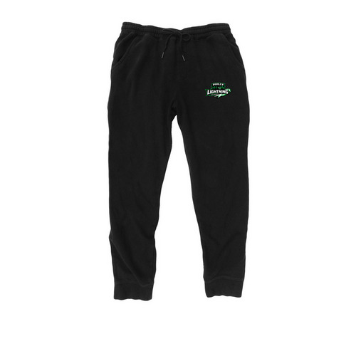 Lightning Joggers, a Black Midweight Fleece Joggers