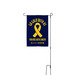 GO GOLD? Yard Flag&nbsp;, a White 12" x 18" Yard Flag with Stake