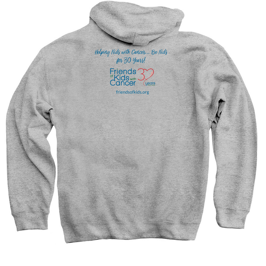 Limited Edition 30yr Tee?Light, a Sport Grey Pullover Hoodie (back-view)