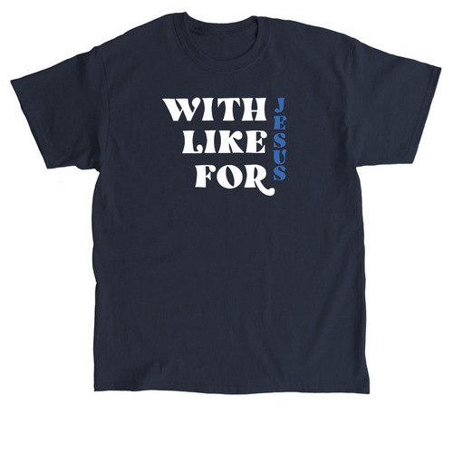 With Like For, a Navy Classic Unisex Tee