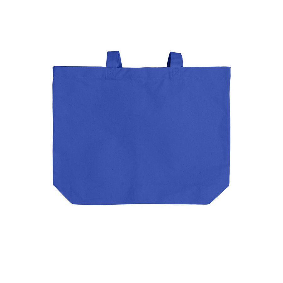 Kewaskum A's Americas's Pastime Tote, a True Royal Cotton Canvas Tote Bag (back-view)