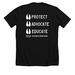 KCPRN Classic - White, a Solid Black Blend Premium Unisex Tee (back-view)