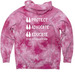 KCPRN Classic - White, a Pink Tie Dyed Pullover Hoodie (back-view)