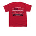 Red 4th of July, a Red Youth Unisex Tee (back-view)